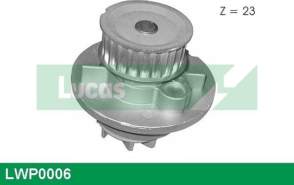 LUCAS LWP0006 - Ūdenssūknis www.autospares.lv