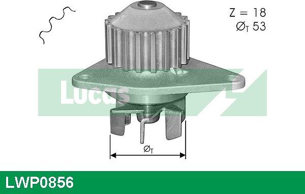 LUCAS LWP0856 - Ūdenssūknis www.autospares.lv