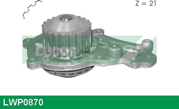 LUCAS LWP0870 - Ūdenssūknis www.autospares.lv