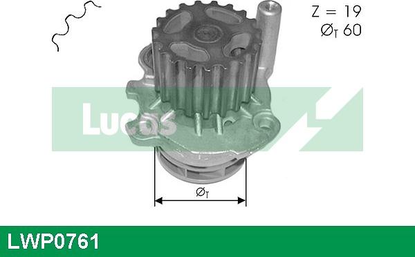 LUCAS LWP0761 - Ūdenssūknis www.autospares.lv