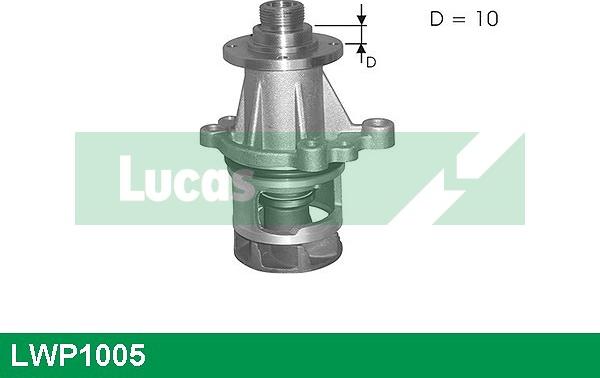 LUCAS LWP1005 - Ūdenssūknis www.autospares.lv