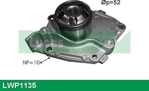 LUCAS LWP1135 - Water Pump www.autospares.lv