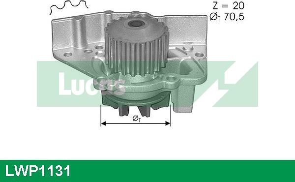 LUCAS LWP1131 - Ūdenssūknis autospares.lv