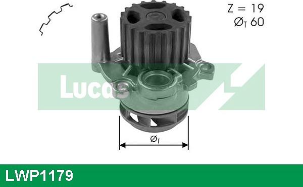 LUCAS LWP1179 - Ūdenssūknis autospares.lv