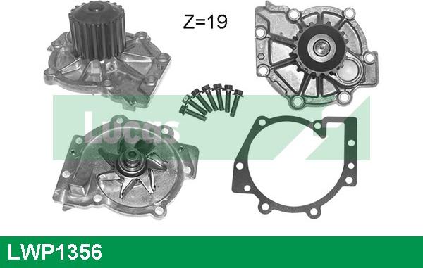 LUCAS LWP1356 - Ūdenssūknis www.autospares.lv