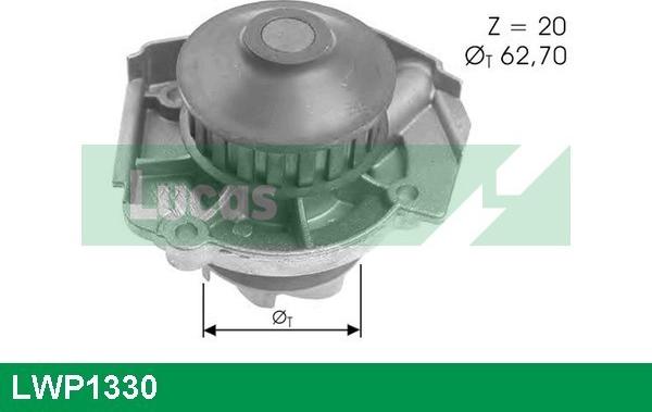 LUCAS LWP1330 - Water Pump www.autospares.lv