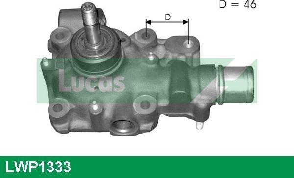 LUCAS LWP1333 - Водяной насос www.autospares.lv