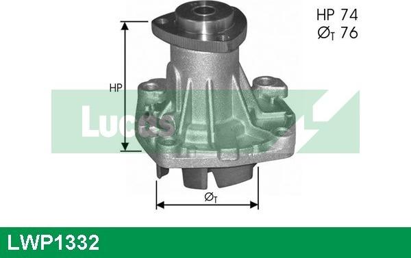 LUCAS LWP1332 - Ūdenssūknis autospares.lv