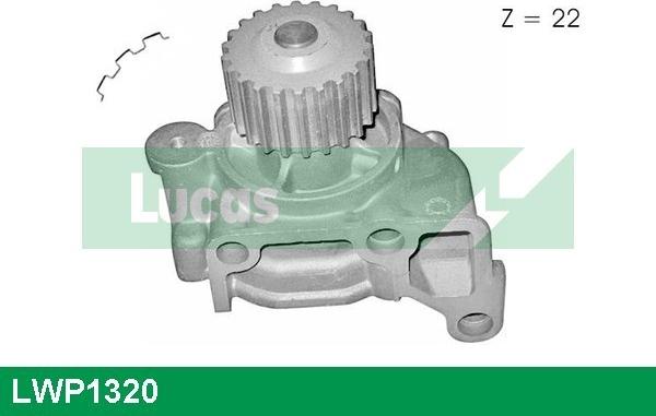 LUCAS LWP1320 - Water Pump www.autospares.lv