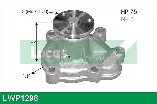 LUCAS LWP1298 - Ūdenssūknis autospares.lv