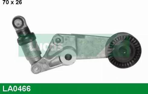 Lucas Engine Drive LA0466 - Натяжитель, поликлиновый ремень www.autospares.lv