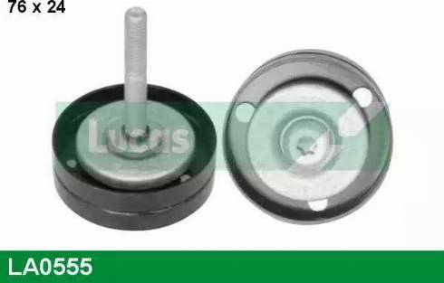 Lucas Engine Drive LA0555 - Pulley, v-ribbed belt www.autospares.lv