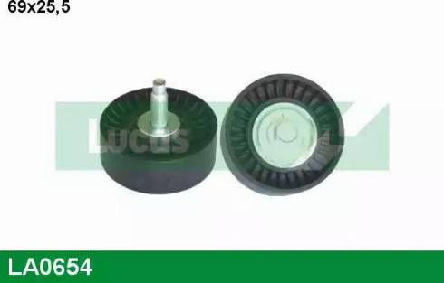 Lucas Engine Drive LA0654 - Parazīt / Vadrullītis, Ķīļrievu siksna www.autospares.lv