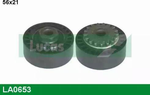 Lucas Engine Drive LA0653 - Pulley, v-ribbed belt www.autospares.lv