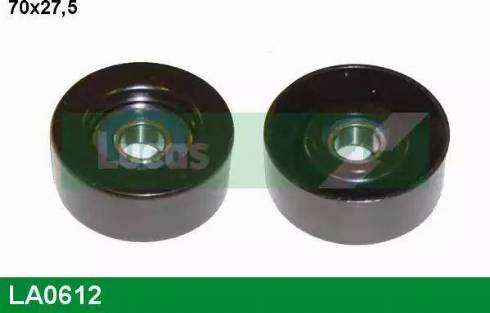 Lucas Engine Drive LA0612 - Pulley, v-ribbed belt www.autospares.lv