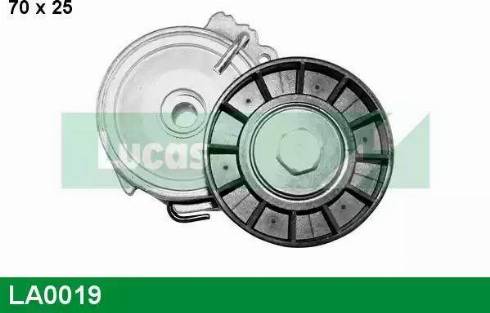 Lucas Engine Drive LA0019 - Belt Tensioner, v-ribbed belt www.autospares.lv