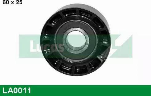 Lucas Engine Drive LA0011 - Ролик, поликлиновый ремень www.autospares.lv