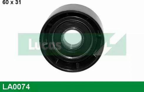 Lucas Engine Drive LA0074 - Pulley, v-ribbed belt www.autospares.lv