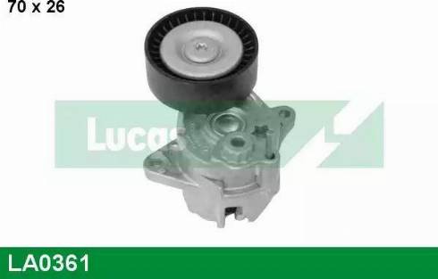 Lucas Engine Drive LA0361 - Siksnas spriegotājs, Ķīļsiksna www.autospares.lv