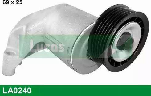 Lucas Engine Drive LA0240 - Belt Tensioner, v-ribbed belt www.autospares.lv