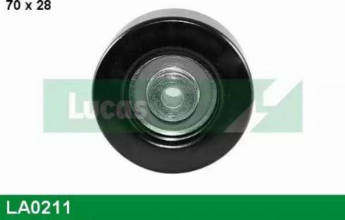 Lucas Engine Drive LA0211 - Pulley, v-ribbed belt www.autospares.lv