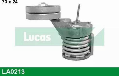 Lucas Engine Drive LA0213 - Belt Tensioner, v-ribbed belt www.autospares.lv