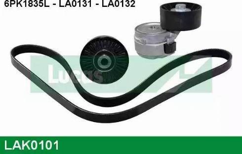 Lucas Engine Drive LAK0101 - Ķīļrievu siksnu komplekts autospares.lv