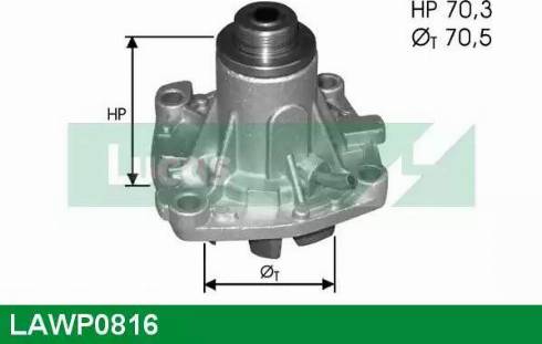 Lucas Engine Drive LAWP0816 - Ūdenssūknis autospares.lv