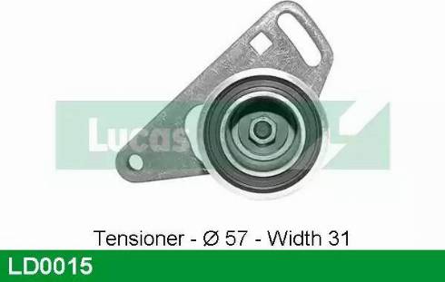 Lucas Engine Drive LD0015 - Spriegotājrullītis, Gāzu sadales mehānisma piedziņas siksna www.autospares.lv