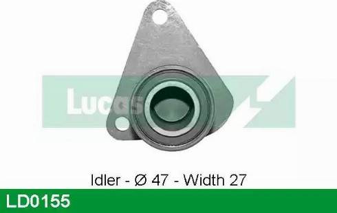 Lucas Engine Drive LD0155 - Spriegotājrullītis, Gāzu sadales mehānisma piedziņas siksna www.autospares.lv