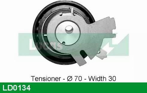 Lucas Engine Drive LD0134 - Spriegotājrullītis, Gāzu sadales mehānisma piedziņas siksna autospares.lv