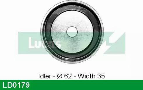 Lucas Engine Drive LD0179 - Натяжной ролик, зубчатый ремень ГРМ www.autospares.lv