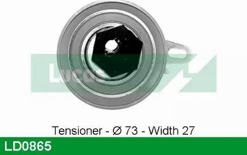 Lucas Engine Drive LD0865 - Tensioner Pulley, timing belt www.autospares.lv