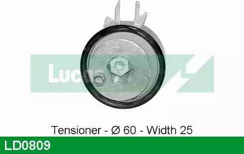 Lucas Engine Drive LD0809 - Tensioner Pulley, timing belt www.autospares.lv