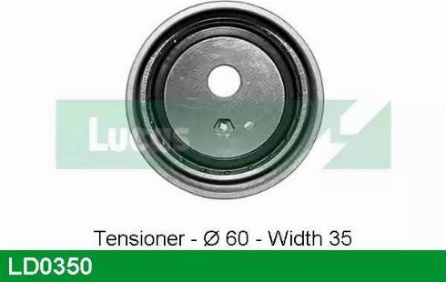 Lucas Engine Drive LD0350 - Натяжной ролик, зубчатый ремень ГРМ www.autospares.lv