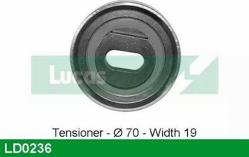 Lucas Engine Drive LD0236 - Tensioner Pulley, timing belt www.autospares.lv