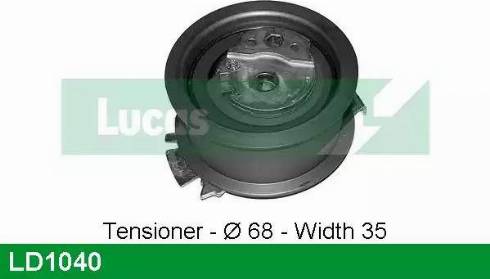 Lucas Engine Drive LD1040 - Tensioner, timing belt www.autospares.lv