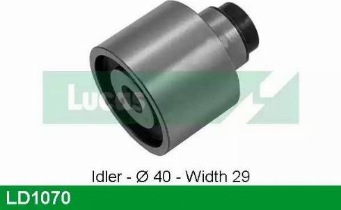 Lucas Engine Drive LD1070 - Направляющий ролик, зубчатый ремень ГРМ www.autospares.lv