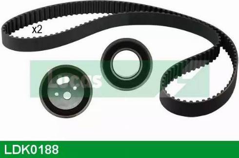 Lucas Engine Drive LDK0188 - Комплект зубчатого ремня ГРМ www.autospares.lv