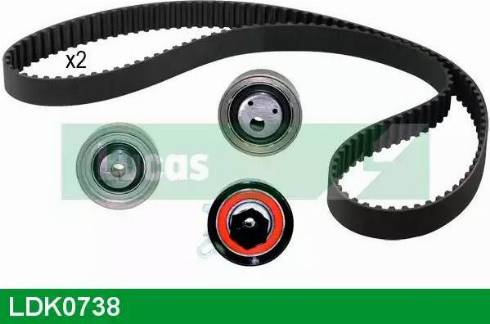 Lucas Engine Drive LDK0738 - Комплект зубчатого ремня ГРМ www.autospares.lv