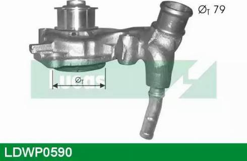 Lucas Engine Drive LDWP0590 - Water Pump www.autospares.lv