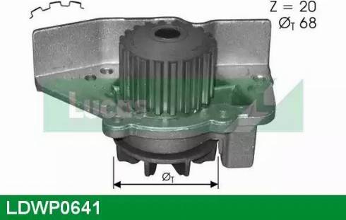 Lucas Engine Drive LDWP0641 - Water Pump www.autospares.lv