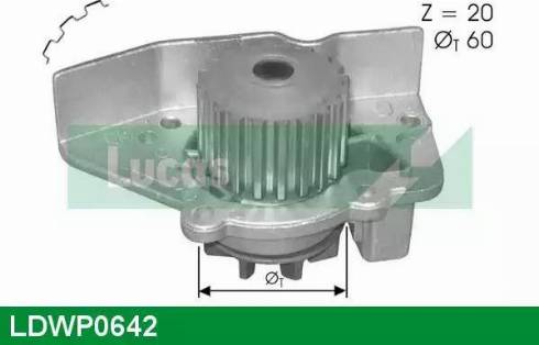 Lucas Engine Drive LDWP0642 - Ūdenssūknis www.autospares.lv