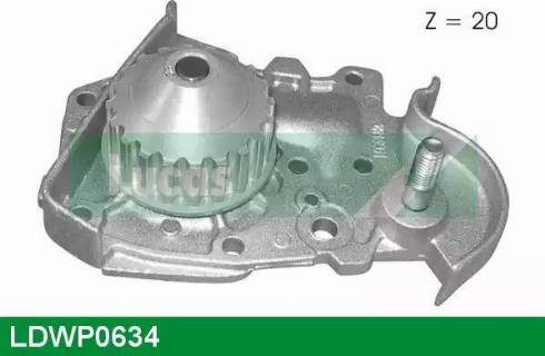 Lucas Engine Drive LDWP0634 - Водяной насос www.autospares.lv