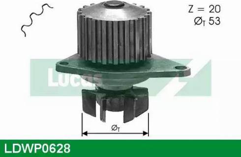 Lucas Engine Drive LDWP0628 - Water Pump www.autospares.lv