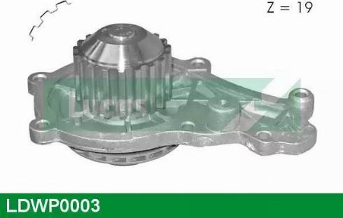 Lucas Engine Drive LDWP0003 - Water Pump www.autospares.lv