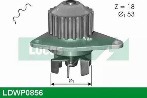 Lucas Engine Drive LDWP0856 - Водяной насос www.autospares.lv