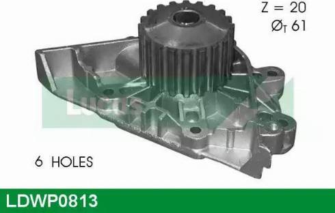 Lucas Engine Drive LDWP0813 - Водяной насос www.autospares.lv