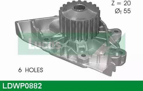 Lucas Engine Drive LDWP0882 - Водяной насос www.autospares.lv