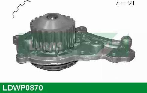 Lucas Engine Drive LDWP0870 - Water Pump www.autospares.lv